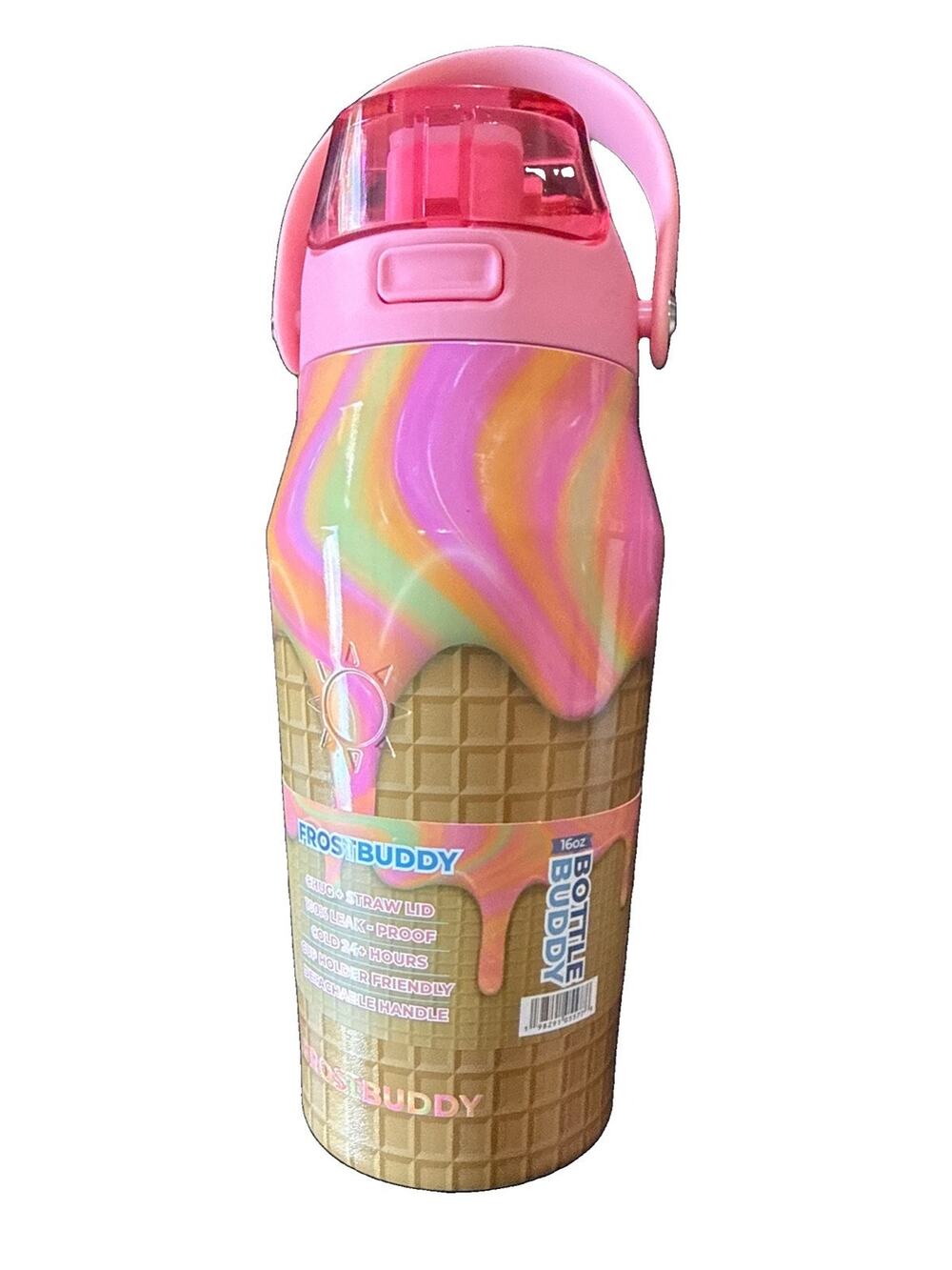 FrostBuddy 16oz Sherbet Drip Bottle Buddy Insulated Water Tumbler Buddy NEW